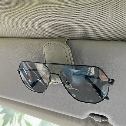 Universal Car Auto Sun Visor Glasses Box Sunglasses Clip Card Ticket Holder Stand Fastener Pen Case Eyeglasses Car Accessories