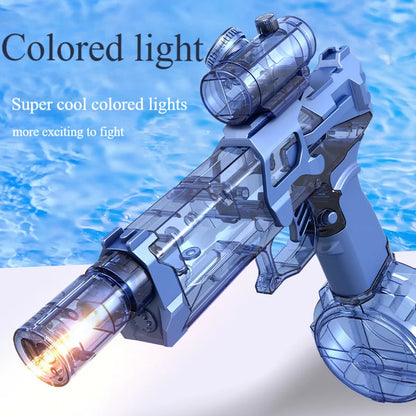 Fire Rat Electric Water Pistol Cool Light Full Automatic Water Spray Gun Summer Toy Sports Entertainment Children Gifts