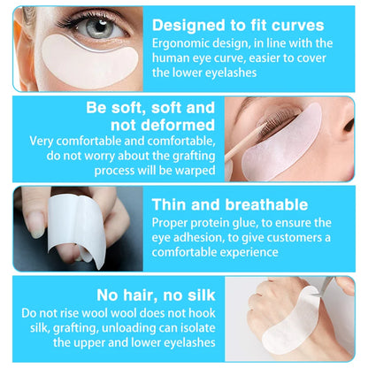 50 Pairs Eyelash Under Eye Patches Eye Pad Isolation Remove Hydrogel Eye Patch Sticker Gasket Eyelash Extension Makeup Tools