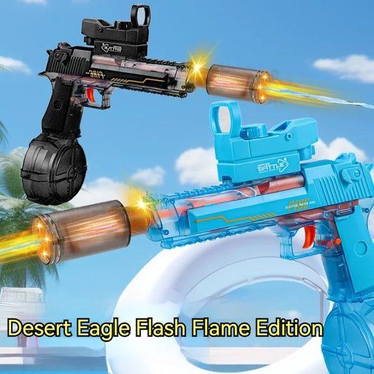 Electric Burst Water Gun Desert Eagle Squirt Toy Powerful Water Blaster Pistols Children Toys Automatic Pistol Guns Summer Toys