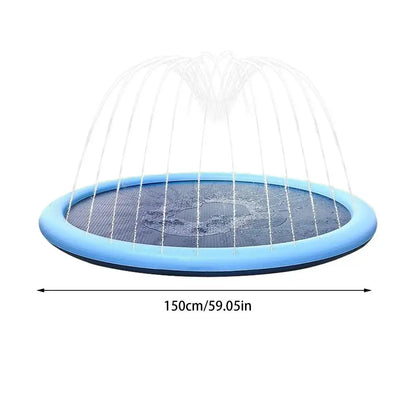 100/150cm Summer Swimming Pool Inflatable Water Sprinkler Pad Play Cooling Mat Outdoor Interactive Fountain Toy For Pet Dogs kid