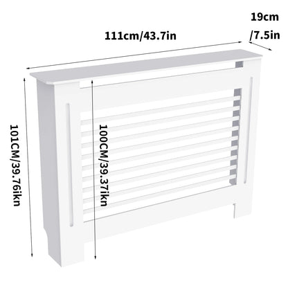 Super Tall 100CM Radiator Cover Strong Grill Shelf Cabinet MDF Cupboard Modern Vertical/Horizontal Style