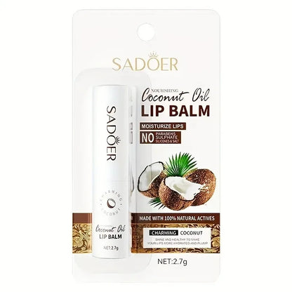 Coconut Lip Balm - Lasting Nourishment and Moisture for Men and Women - Daily Care Lip Balm