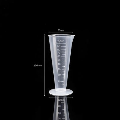 Plastic Graduated Measuring Cup Large Capacity Scale Laboratory Beaker Clear with Lid Transparent Mixing Cup Kitchen Baking