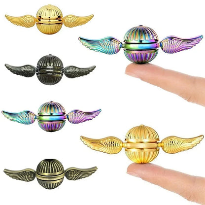 Fidget Spinner Toys Golden Snitch Metal Anti Stress Hand Spinner Toys Spinning Gyro Finger Rotation Gyroscope Toy for Kids Adult