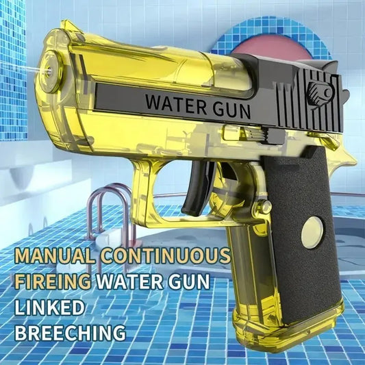 1pc Summer Children's Water Gun Automatic Continuous Fire Linkage Rifle Playing Water Toy Gun Suitable for Outdoor Use