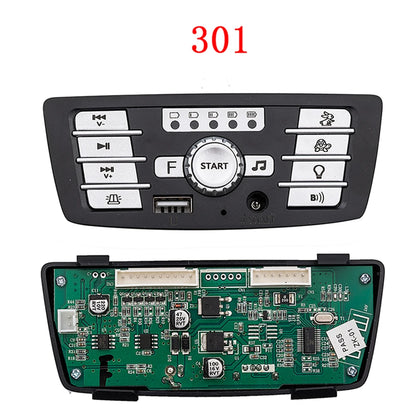 12V 24V 301 302 303 JR1927M 2.4G Bluetooth Multifunctional Central Control Panel for Kids Powered Ride on Car Replacement Parts