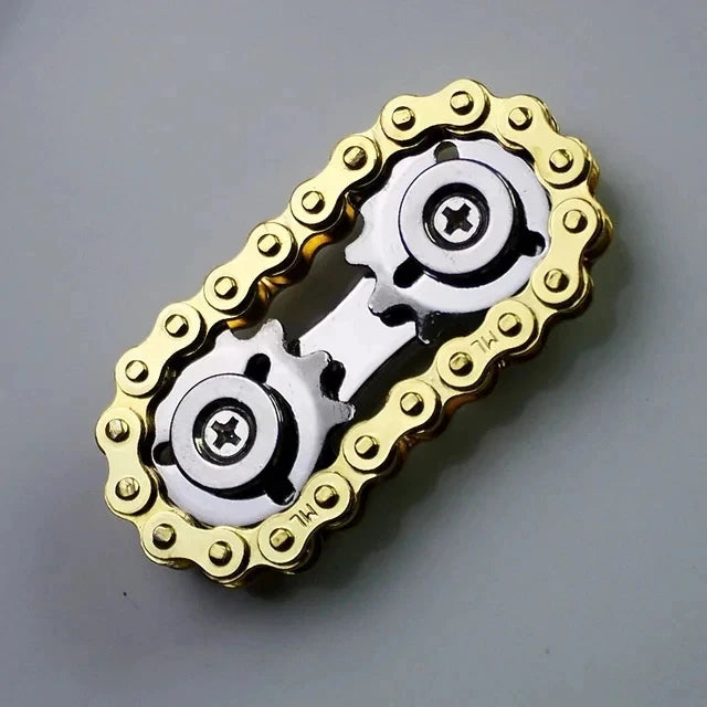 Metal Bike Chains EDC Spinner Sprockets Flywheel Fingertip Gyro Fidget Spinner Antistress Anxiety Fidget Toys For Adult Kids