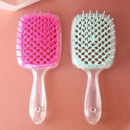 Head Massage Hollow Comb Honeycomb Comb Wet And Dry Fluffy Styling Rib Comb Anti-Hair Loss Scalp Massage Air Cushion Comb