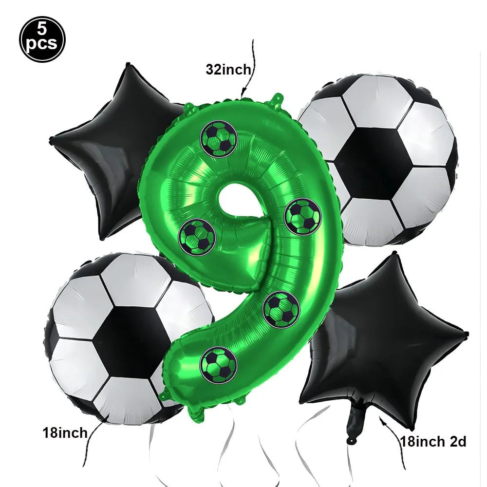 Soccer Theme Disposable Tableware Soccer Party Paper Plate Napkin Straws Cup Football Themed Birthday Party Decoration Supplies