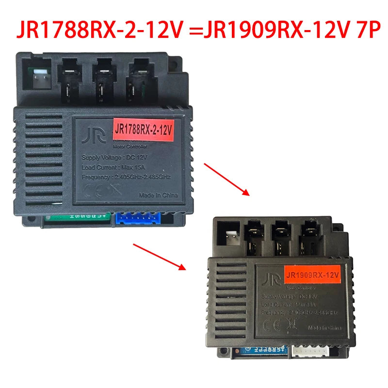 JR-RX-12V Children's Electric Car Remote Control Receiver,Ride On Car Control Box JR1810RX,JR1738,JR1705,JR1922RX,JR1758RX