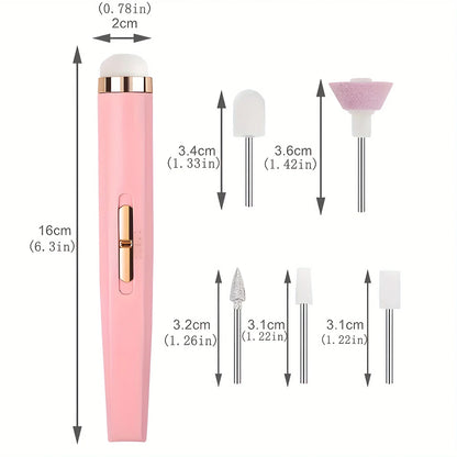 15 in 1 Electric Nail Polish Drill Machine With Light Portable Mini Electric Manicure Art Pen Tools For Gel Remover