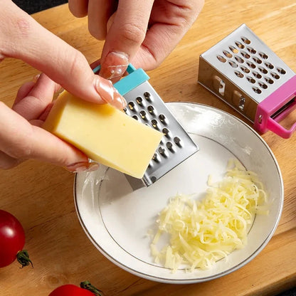 Stainless Steel Mini Four-Sided Grater Planer Multifunctional Peel Cutter Ginger Garlic Fruit Grater Home Kitchen Accessories