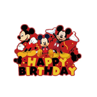 Disney's new Mickey Mouse black and red birthday party paper towel tablecloth large disposable tableware