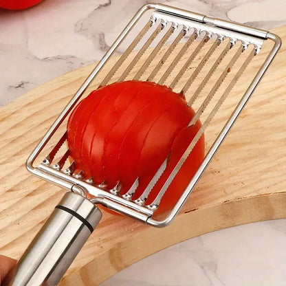 1PC Stainless Steel Tomato Luncheon Meat Slicer Flower Shaped Egg Slicer Fruit Slicer Kitchen Tool  Kitchen Accessories