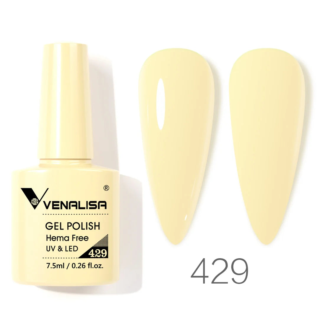 Venalisa Nail Gel Polish 7.5ml HEMA FREE Soak Off UV LED Gel Varnish Full Coverage Super Texture Gorgeous Nail Manicure