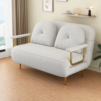 X&D Foldable Sofa New Sofa Bed Dual Use Single Small Unit Balcony Living Room Multi Functional Clouding Stretching Relaxing Sofa