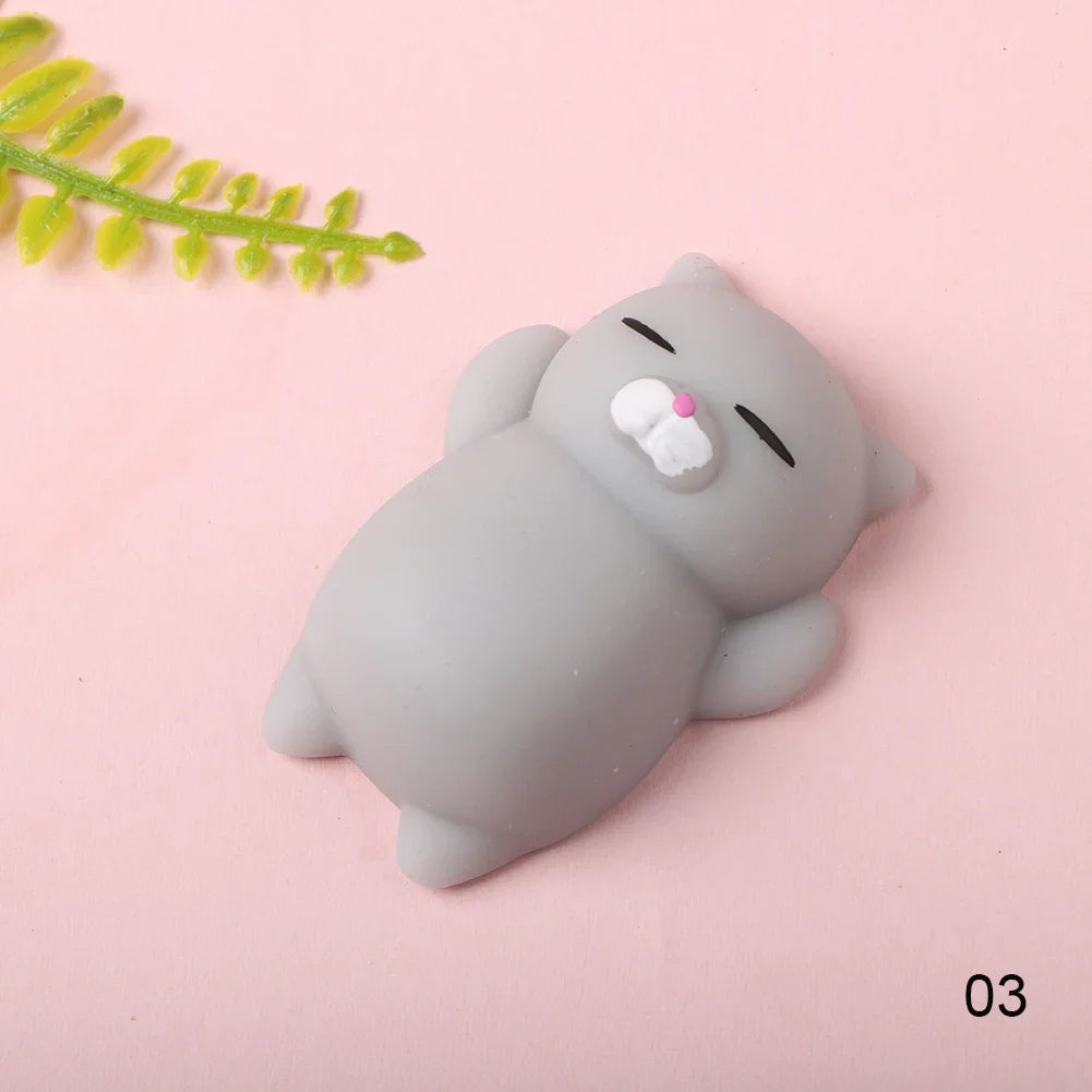 Cartoon Animal Mochi Cat Seal Healing Toy Soft Squeeze Gift Novelty Stress Relief Venting Joking Decompression Funny Toy