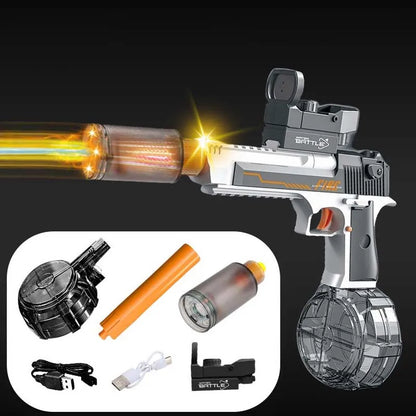 Electric Burst Water Gun Desert Eagle Squirt Toy Powerful Water Blaster Pistols Children Toys Automatic Pistol Guns Summer Toys