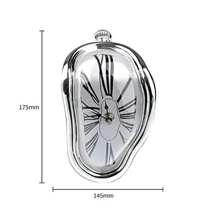 Surrealistic Melting Clock Silent Melting Wall Clock Salvadoran Dali Style Decorative Home Watch Office Shelf Table Gift