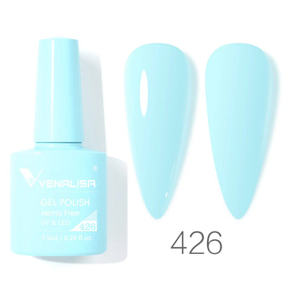 Venalisa Nail Gel Polish 7.5ml HEMA FREE Soak Off UV LED Gel Varnish Full Coverage Super Texture Gorgeous Nail Manicure