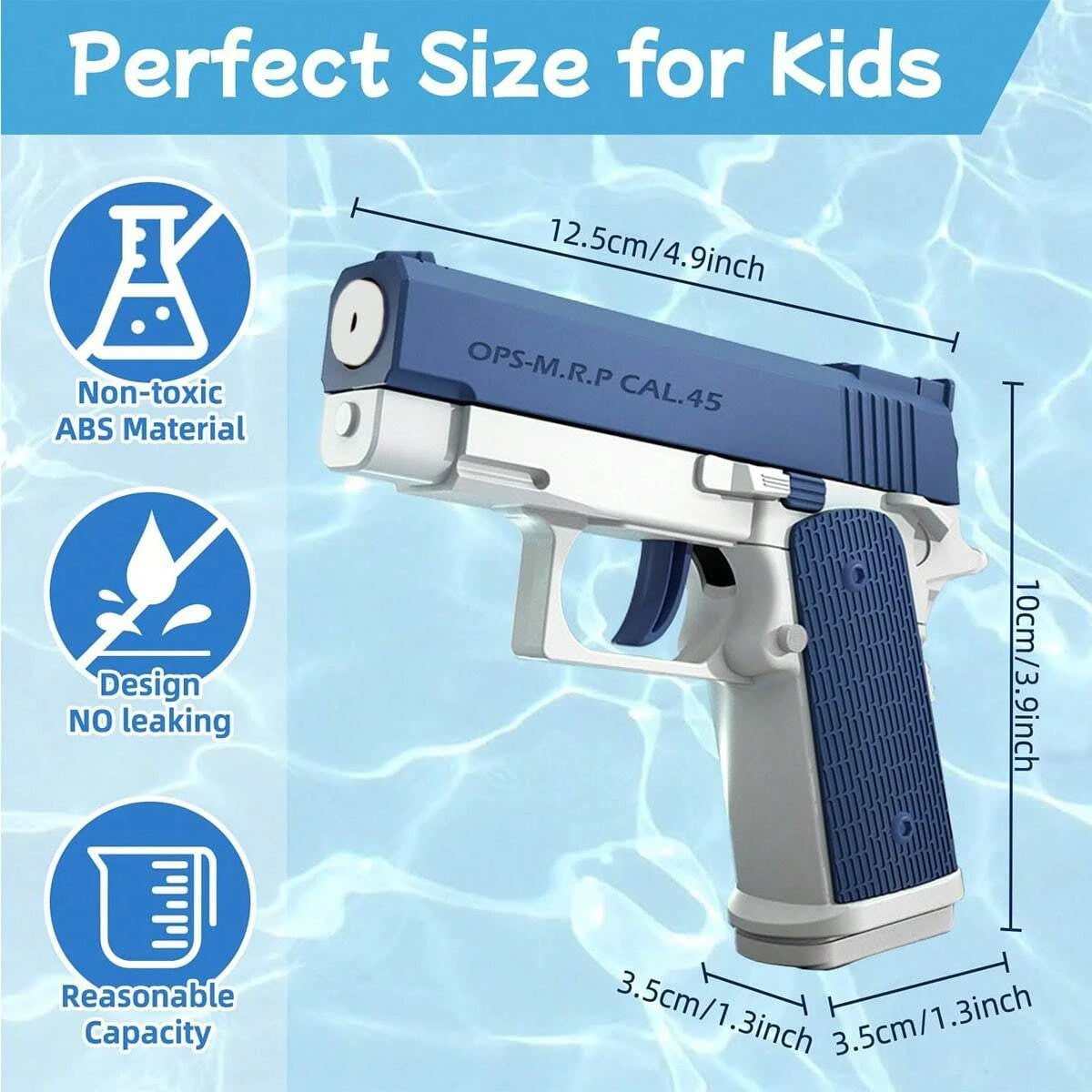 M1911 Water Guns Pistol Toy Squirt Guns, Summer Pool Beach Shooting Games Outdoor Toys, Water Blaster Pistol for Kids Adult