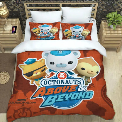 The Octonauts cartoon Bedding Sets exquisite bed supplies set duvet cover bed comforter set bedding set luxury birthday gift