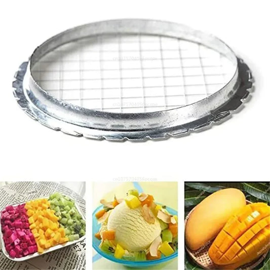 Stainless Steel Egg Slicer Cutter Mesh Grid Vegetable Fruit Chopper for Salad Dessert Potato Cube Grid Cutting Kitchen Gadgets