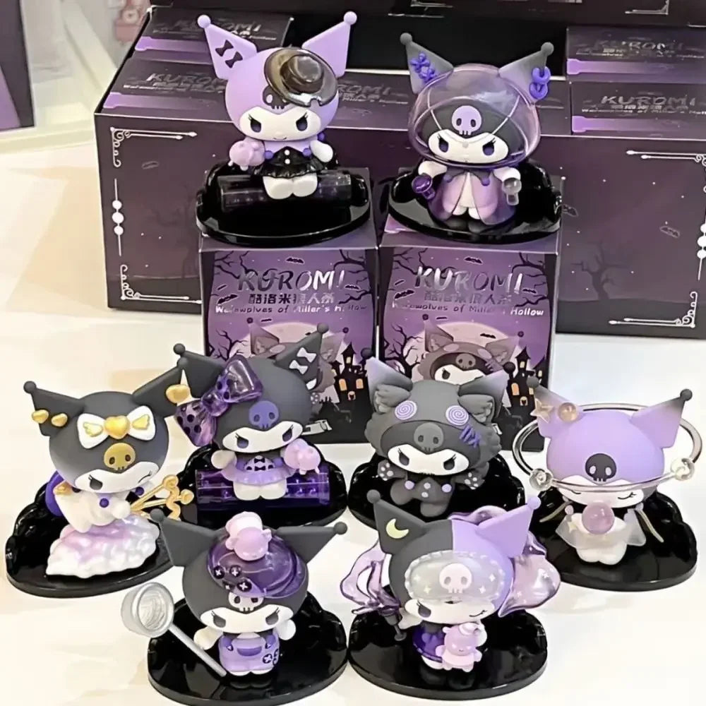 Sanrio Kuromi Blind Box Werewolf Series High-Looking Action Figure Doll Anime Character Surprise Boxed Cute Collectible Toy