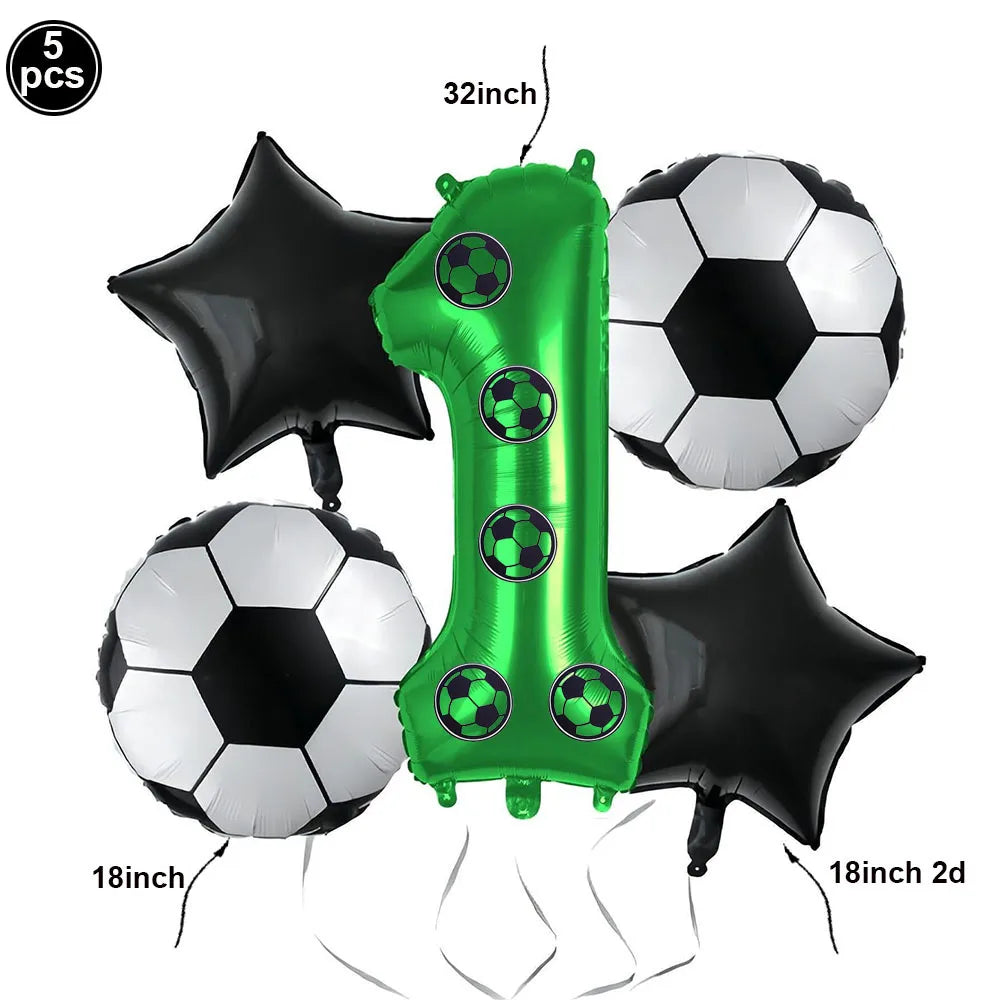 Soccer Theme Disposable Tableware Soccer Party Paper Plate Napkin Straws Cup Football Themed Birthday Party Decoration Supplies