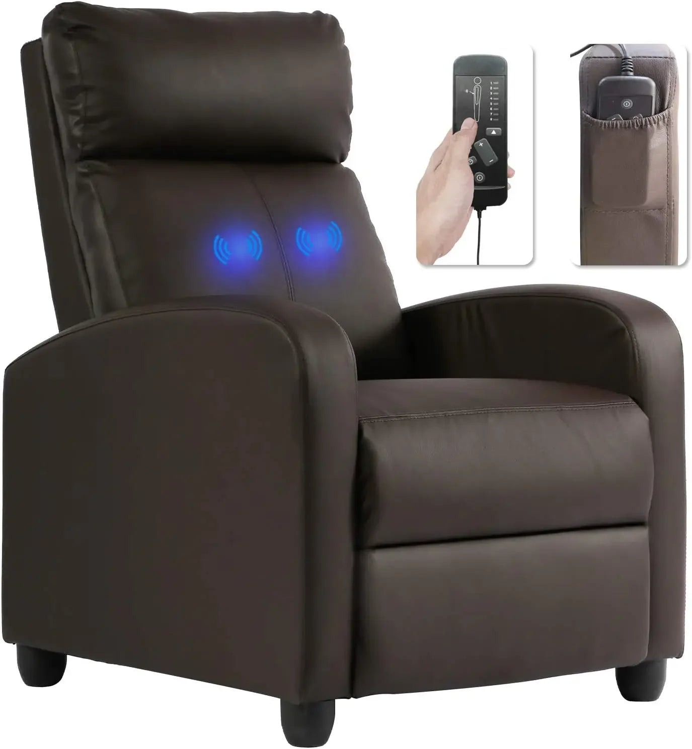 Recliner Chair for Living Room Massage Recliner Sofa Single Sofa Home Theater Seating Reading Chair Winback Modern Reclining Cha