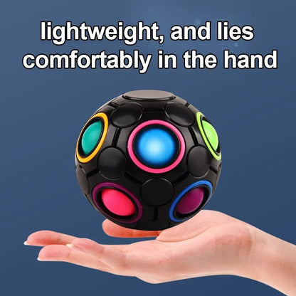 1Pcs Black Magic Rainbow Ball Kid Release Stress Toys Game Set Bundle Stress Ball Brain Games