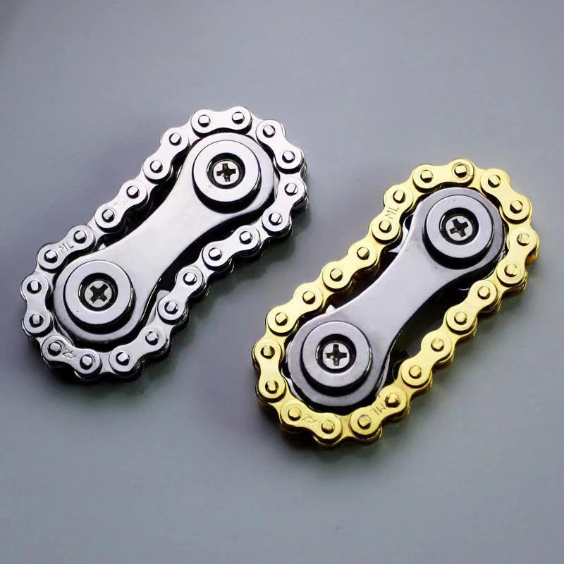 Metal Bike Chains EDC Spinner Sprockets Flywheel Fingertip Gyro Fidget Spinner Antistress Anxiety Fidget Toys For Adult Kids