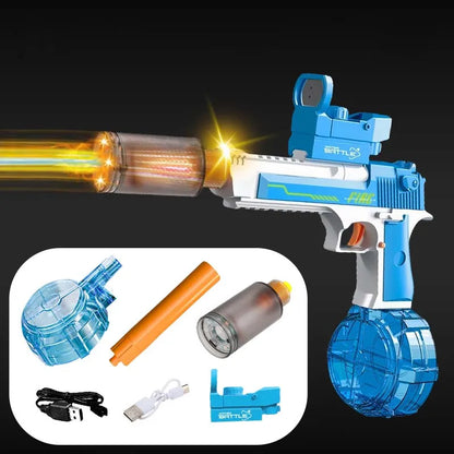 Electric Burst Water Gun Desert Eagle Squirt Toy Powerful Water Blaster Pistols Children Toys Automatic Pistol Guns Summer Toys