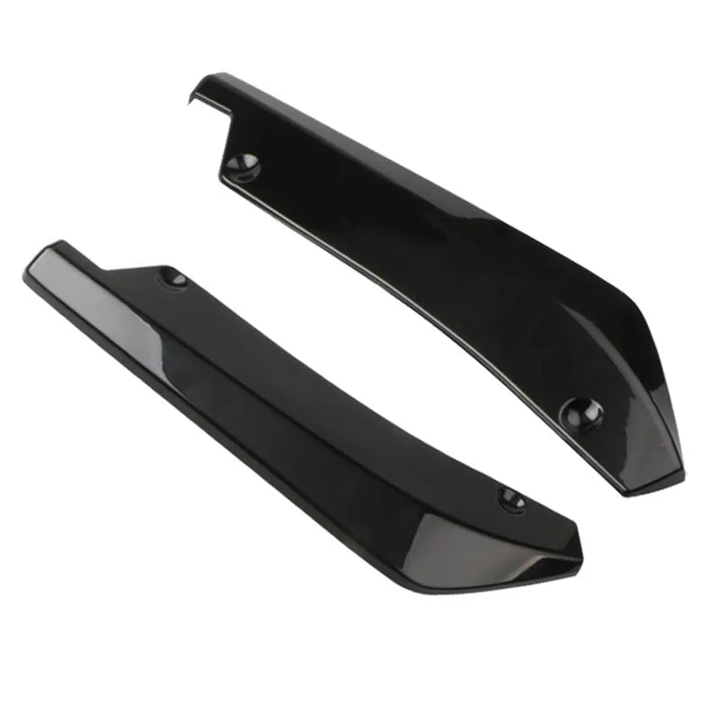 Pair Universal Car Front Rear Bumper Strip Lip Spoiler Diffuser Splitter Scratch Protector 44.5cm Winglets Side Skirt Extension