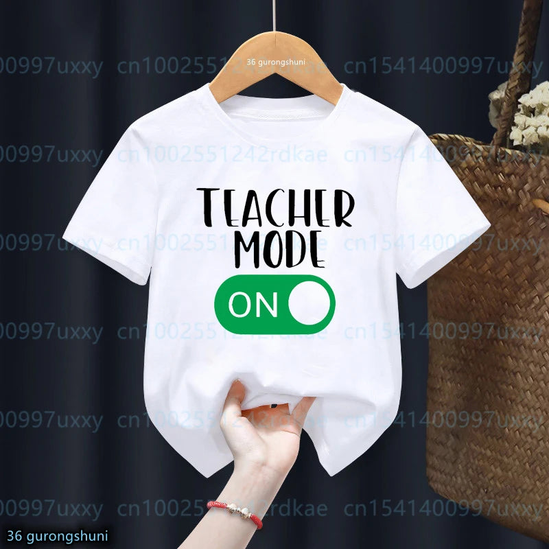 New boys t-shirt 100 Day Of School Graphic Printed Children'S School Clothes girls Tshirts Fashion Boys Girls Unisex Clothes