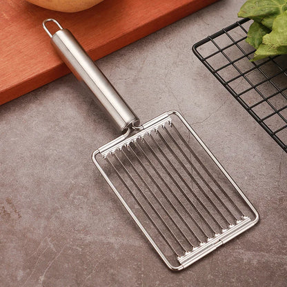 Creative Tomato Potato Slicer Stainless Steel Ham Cutter Manual Food Processors Fruit Kiwi Tools Novel Kitchen Accessories