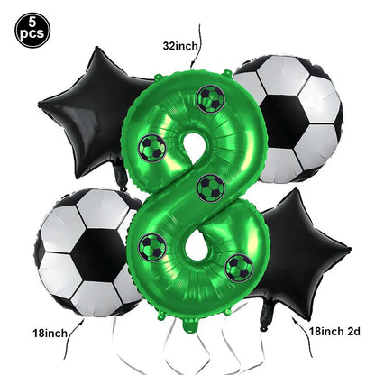 Soccer Theme Disposable Tableware Soccer Party Paper Plate Napkin Straws Cup Football Themed Birthday Party Decoration Supplies