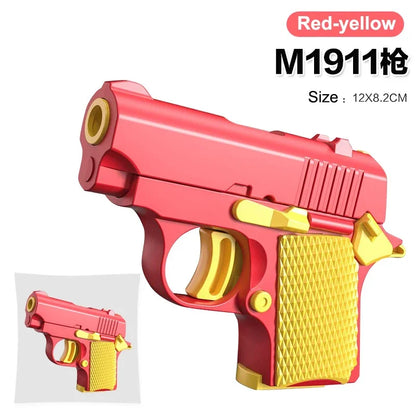 3D Printed Gun Pistol Fidgets Toys 3D Gravity Knife Stress Relief Sensory Toys for Kids Adults Decompression Toy Christmas Gift