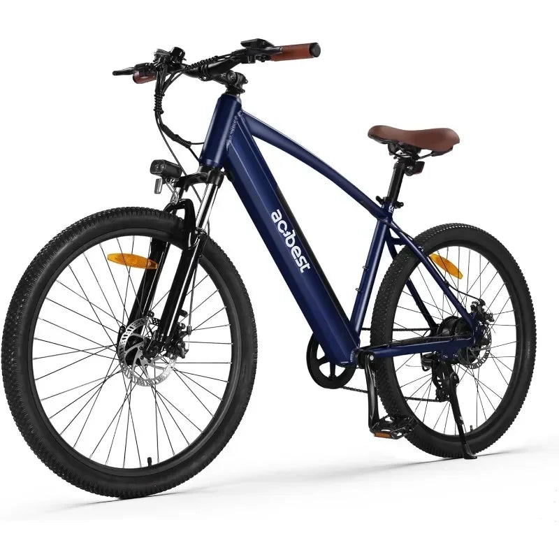 Electric Bikefor Adults -468Wh Removable Built in Battery, 350W(Peak 500W) Brushless Motor Mountain Ebike, 26X2.1 Tire Step Over