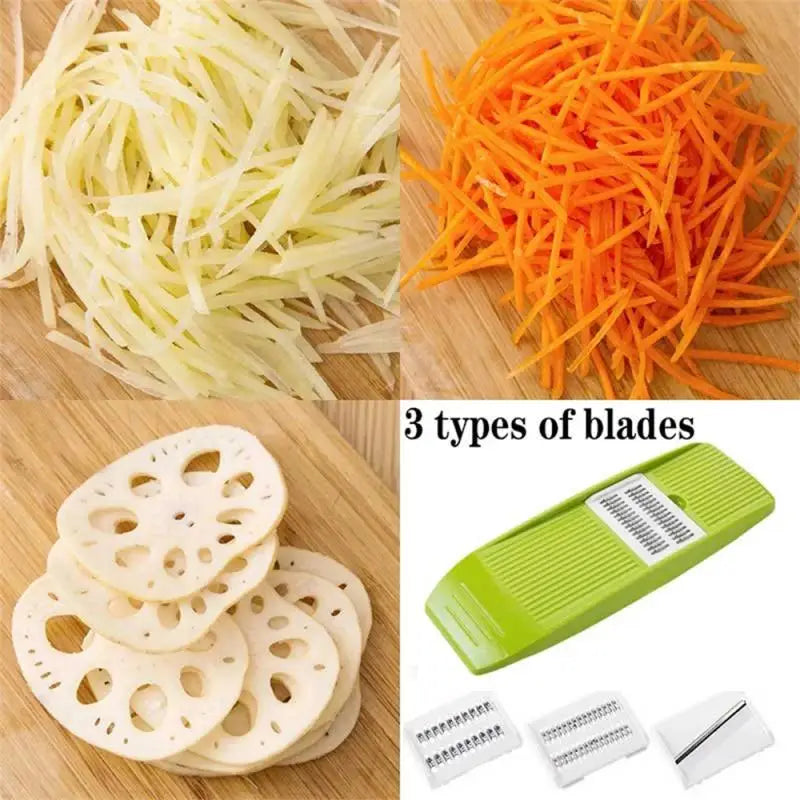 Mandoline Vegetables Slicer Grater Carrot Korean Cabbage Food Processors Manual Cutter Kitchen Accessories Tools with 3 Blades