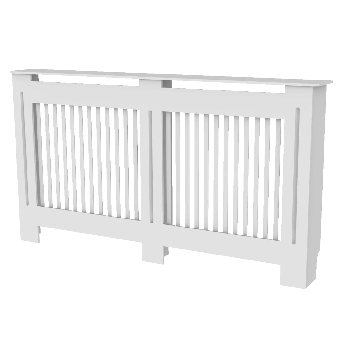 S/M/L/XL White Radiator Cover Wall Cabinet MDF Modern Wood Cabinet Grill Cover