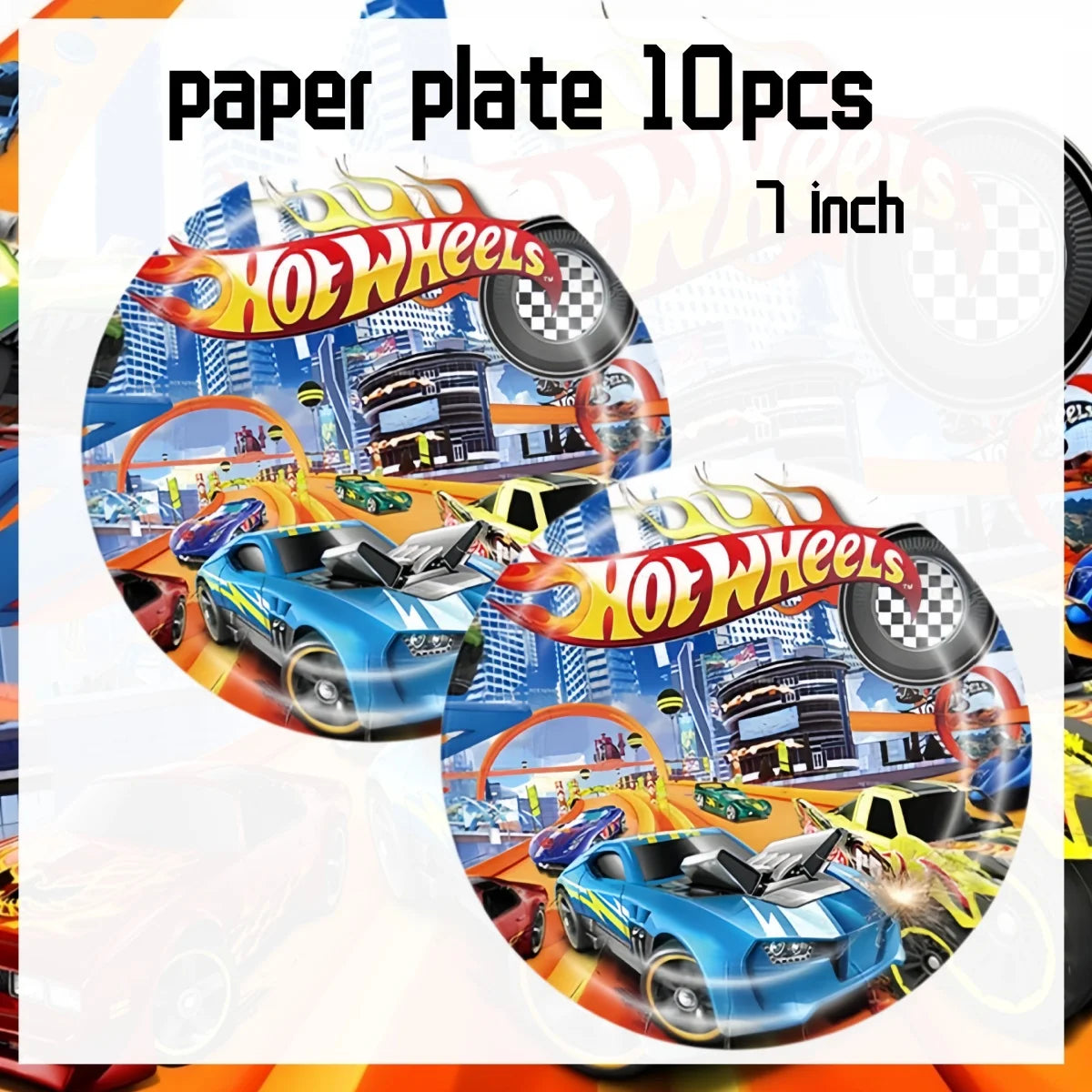 Hot Wheels Birthday Decoration Racing Car Disposable Tableware Tablecloth Plate Cup Balloon Baby Shower Kids Boys Party Supplies