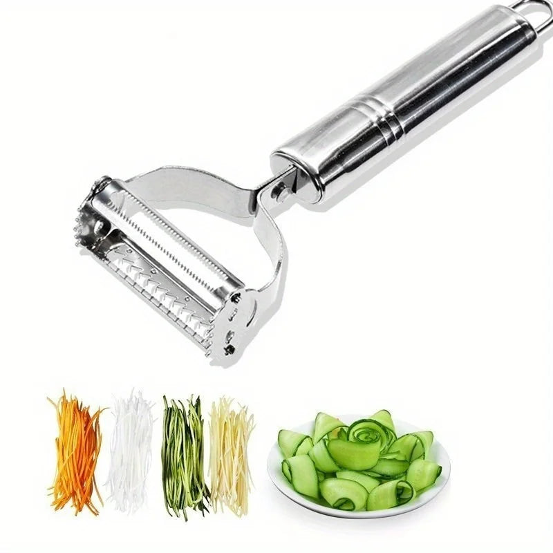 Multifunctional Kitchen Peeler Vegetable Fruit Peeler Stainless Steel Durable Potato Slicer Household Shredder Carrot Peeler