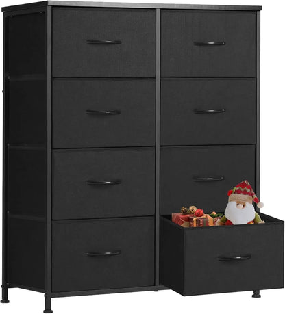 Dresser for Bedroom Tall Drawer Dresser Organizer Storage Drawers Fabric Storage Tower with 8 Drawers, Chest of Drawers