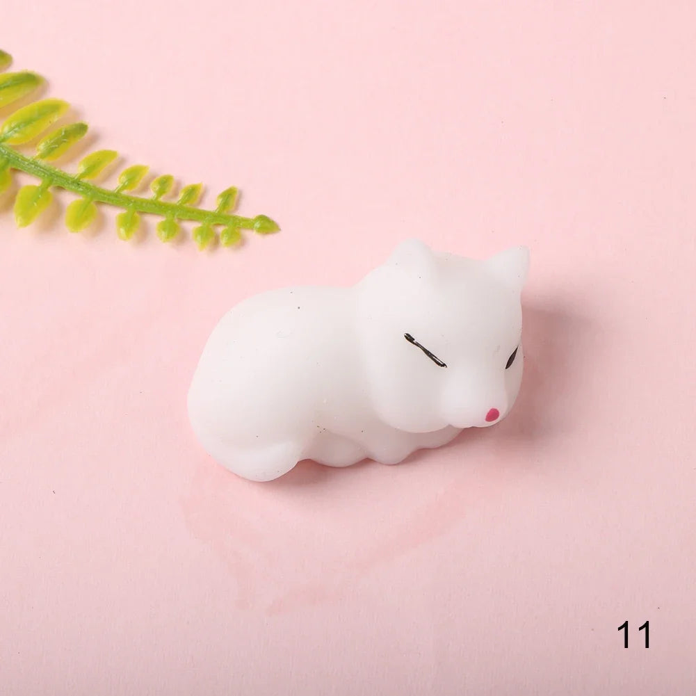 Cartoon Animal Mochi Cat Seal Healing Toy Soft Squeeze Gift Novelty Stress Relief Venting Joking Decompression Funny Toy