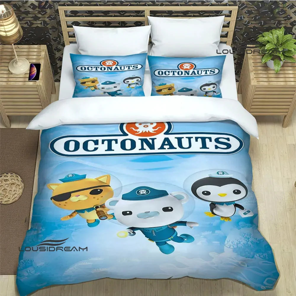 The Octonauts cartoon Bedding Sets exquisite bed supplies set duvet cover bed comforter set bedding set luxury birthday gift