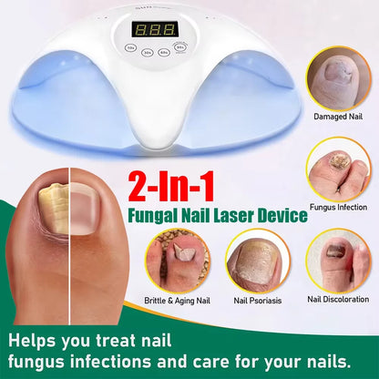 2-In-1 Fungal Nail Laser Device Repair Fast Nails Fungus Onychomycosis Repair Toenail Fingernail Removes Nail Fungus Foot Care