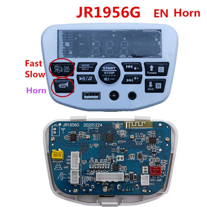 12V 24V 301 302 303 JR1927M 2.4G Bluetooth Multifunctional Central Control Panel for Kids Powered Ride on Car Replacement Parts