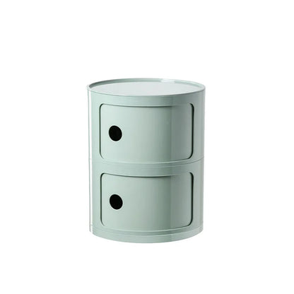 Nordic Ins Net Red Bedside Table Modern Minimalist White Round Creative Small Cabinet Mini Simple Plastic Side Cabinet 협탁